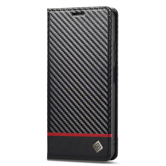 Carcasă cu clapetă pentru Xiaomi Redmi Note 13 Pro 5G, Carbon LC.IMEEKE, negru