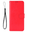 Cu clapetă pentru Honor 70 5G, Crazy Horse Wallet, roșu
