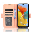 Cu clapetă pentru Samsung Galaxy M34, Card Slot, roz