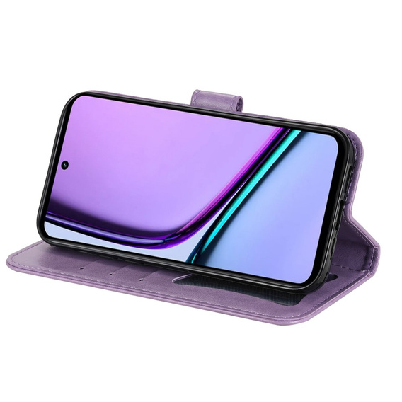 Cu clapetă pentru Realme C67, Mandala, violet