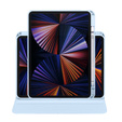 Husă pentru iPad Pro 11" 2022/2021/2020 (4/3/2 gen.), cu spațiu pentru stylus, rotativ la 360 °, albastru