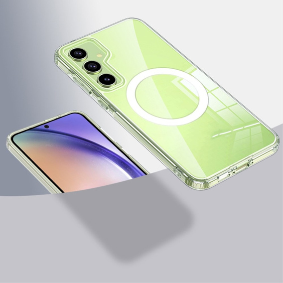 Husă pentru Samsung Galaxy A55 5G, Fusion Hybrid Case, pentru MagSafe, transparentă