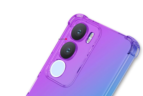 Husa pentru Vivo Y19s, Gradient Dropproof, Violet / albastru