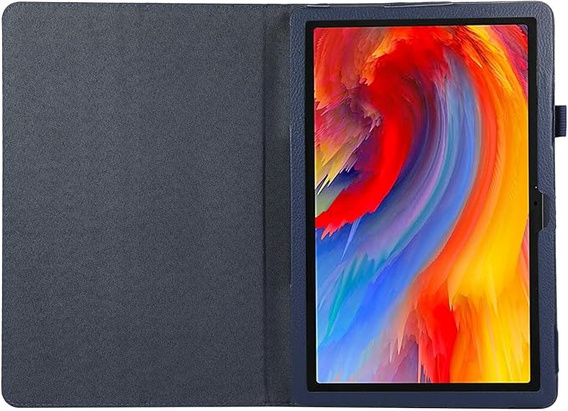 Husa pentru Lenovo Tab M11, bi-fold, cu clapetă, albastru închis
