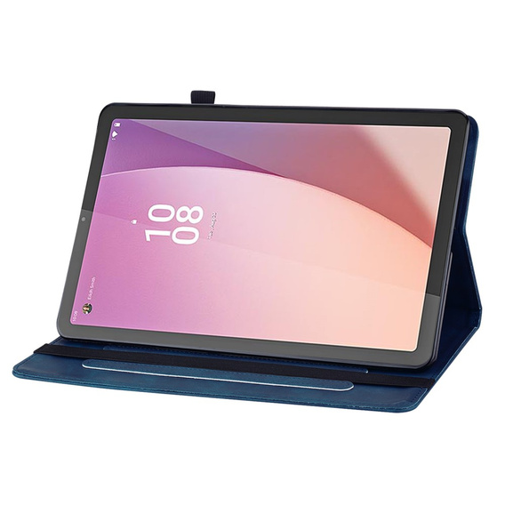 Huse pentru Lenovo Tab M9, Wallet Pen Slot, albastru