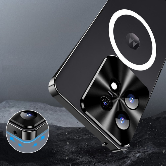 Carcasă de protecție pentru camera foto pentru Motorola Edge 50 Pro 5G, CamShield MagSafe, negru