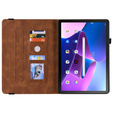 Husă pentru Lenovo Tab M10 Plus 10.6 Gen 3 TB-125F TB-128F, Butterfly, maro