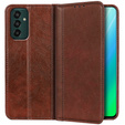 Huse pentru Samsung Galaxy M13 4G, Wallet Litchi Leather, maro