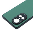 Husă din piele pentru Oppo Reno 10 / 10 Pro, leather hybrid, verde