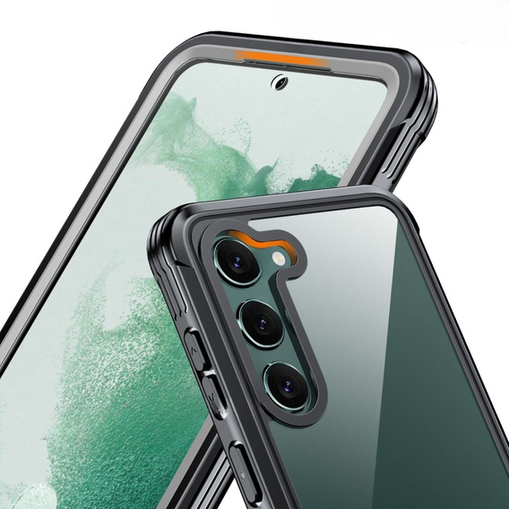 Carcasă pentru Samsung Galaxy S22, Shockproof, cu folie, negru