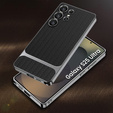 Huse pentru Samsung Galaxy S25 Ultra, GKK Woven Leather, negru