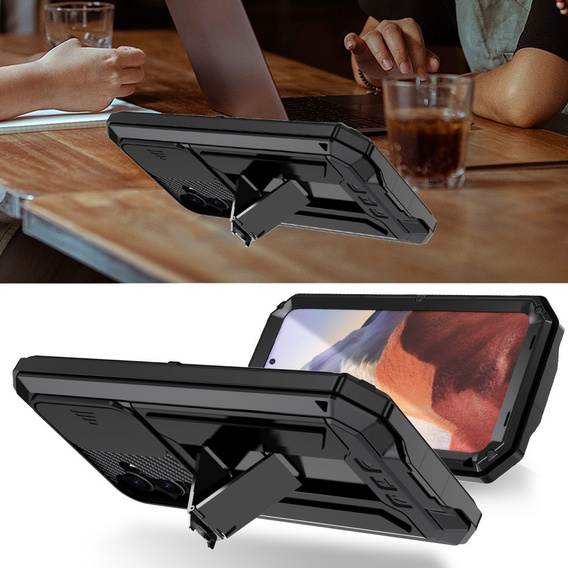 Husă blindată pentru Samsung Galaxy S25, R-JUST, negru