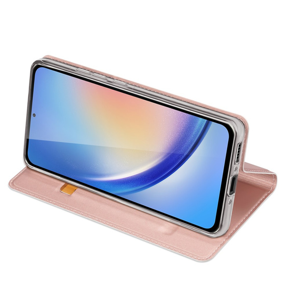 Dux Ducis Huse pentru Samsung Galaxy A35 5G, Skinpro, roz rose gold