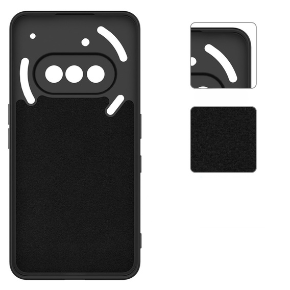 Husa pentru Nothing Phone 3a, Silicone Lite, negru