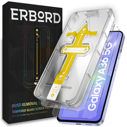 2x Sticlă temperată pentru Samsung Galaxy A36, ERBORD Easy App Full Screen Protector