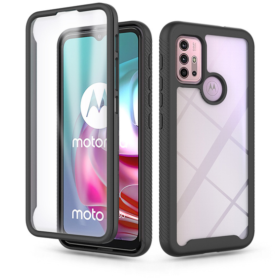 Carcasă pentru Motorola Moto G10 / G20 / G30, Shockproof, cu folie, albastru