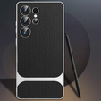 Huse pentru Samsung Galaxy S25 Ultra, GKK Woven Leather, negru