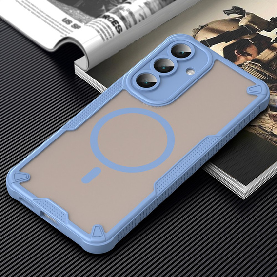 Husă blindată pentru Samsung Galaxy S25 FE, pentru MagSafe, negru mat