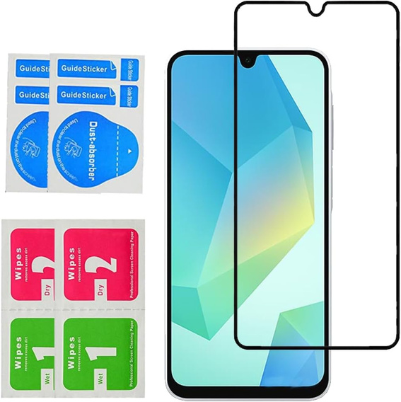 Sticlă călită 3D pentru Samsung Galaxy A16, cadru negru