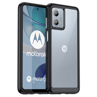 Huse pentru Motorola Moto G53 5G, Fusion Hybrid, transparent / negru