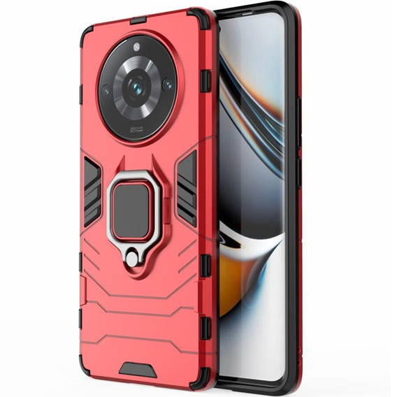 Huse pentru Realme 11 Pro / 11 Pro +, Kickstand Ring, roșu