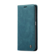 Husa CASEME pentru Samsung Galaxy A12 / M12 / A12 2021, Leather Wallet Case, albastru