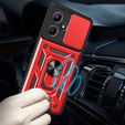 Husă blindată pentru Infinix Hot 30i, CamShield Slide, roșu
