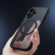 Husă mată pentru iPhone 17, pentru Magsafe, negru mat
