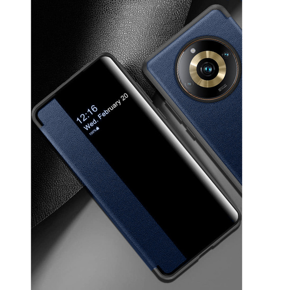 Husă cu clapetă pentru Realme 11 Pro 5G / 11 Pro+ 5G, Side View, albastru