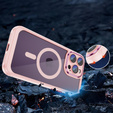Husă pentru iPhone 15 Pro, ERBORD Impact Guard, MagSafe, roz
