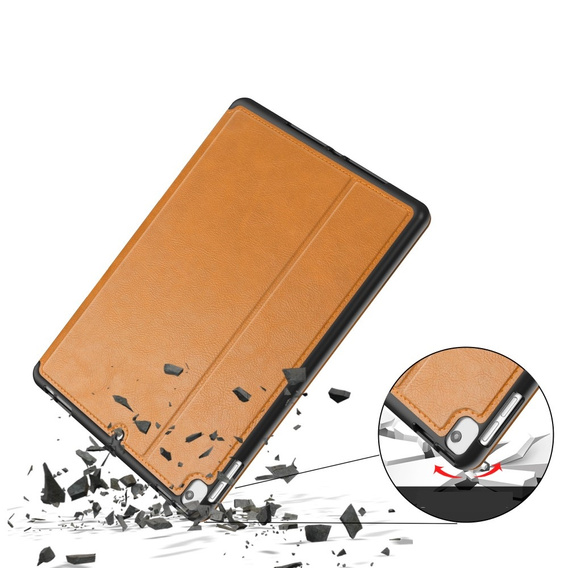 Husă pentru iPad 10.2 2021 / 2020 / 2019, Business Card and Pen Slot, maro