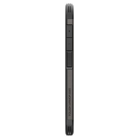 Carcasa Spigen pentru Samsung Galaxy S25+ Plus, Tough Armor Mag MagSafe, gri + 9H Tempered Glass