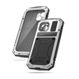 Husă pentru iPhone 15 Plus, R-JUST, armată, de argint / negru
