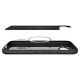 Carcasa Spigen pentru Google Pixel 9A, Thin Fit Mag, negru + sticlă temperată 9H