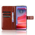 Cu clapetă pentru Motorola Edge 50 Pro, Crazy Horse Wallet, maro