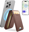 Portofel magnetic cu localizare, NFC și suport pentru iPhone 16 Pro