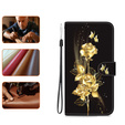 Cu clapetă pentru Infinix Hot 40i, Wallet, Butterfly rose