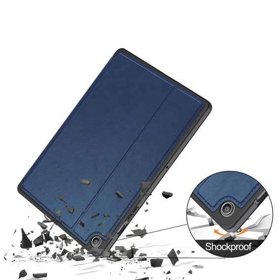 Husă pentru Samsung Galaxy Tab S10 Lite / S10 FE / S9 FE, Business Card and Pen Slot, albastru