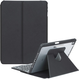 Husă pentru tastatură pentru iPad 11" 2025 A16 (11 gen.) / iPad 10.9" 2022 (10 gen.), Rotary 360° Leather, negru