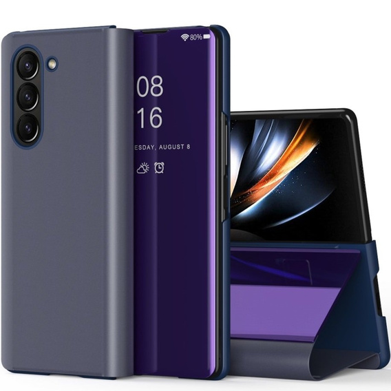 Huse pentru Samsung Galaxy Z Fold 5 5G, Clear View, violet