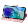 Cu clapetă pentru Samsung Galaxy A16, Butterfly, roz rose gold
