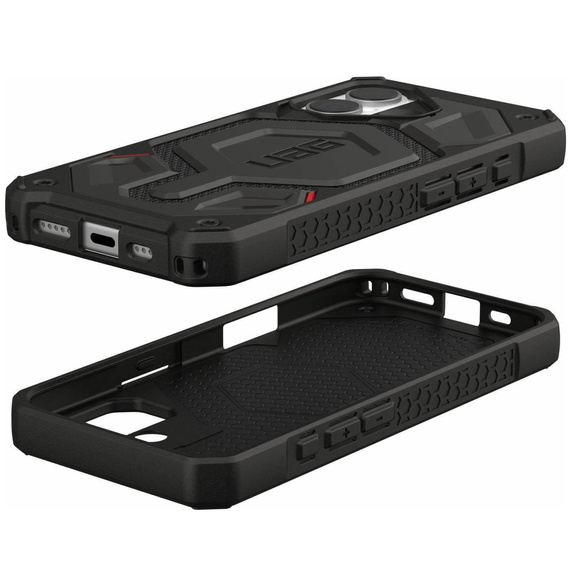 Urban Armor Gear Huse pentru iPhone 15 Plus, Monarch Pro Kevlar MagSafe, negru