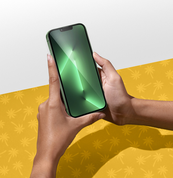 Sticlă ceramică 9D Flexi Palm pentru iPhone 13 Pro Max / 14 Plus