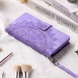 Cu clapetă pentru Xiaomi Redmi Note 13 Pro 4G / Xiaomi Redmi Note 14S / Xiaomi Poco M6 Pro 4G, Mandala, violet