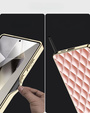 Husă pentru Samsung Galaxy S25 Ultra, Leather Rhombus, roz