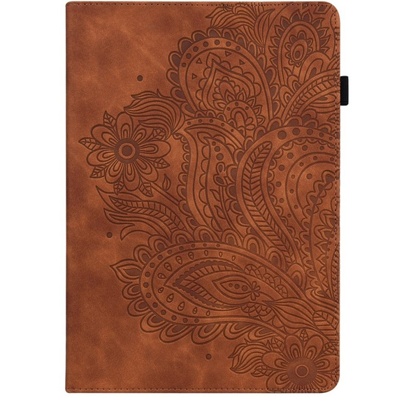 Husă cu clapetă pentru Amazon Kindle Paperwhite 5 (2021), flower, albastru
