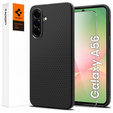 Carcasa Spigen pentru Samsung Galaxy A56 5G, Liquid Air, negru + 9H Tempered Glass