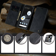 Husa CASEME pentru Google Pixel 7, Leather Wallet Case, negru