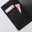 Husă pentru iPhone 15 Pro Max, ERBORD Vintage, portofel cu clapetă, negru