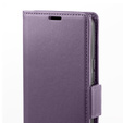 Husă pentru Oppo A60, ERBORD Glossy Litchi, portofel cu clapetă, violet